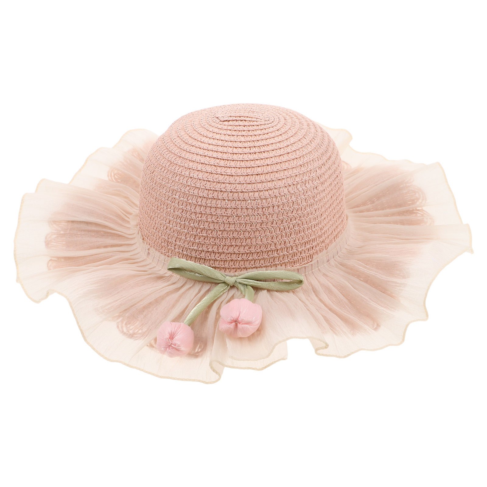 Sun Hat Wide Brim - Girl Summer Straw Sun Hat Breathable