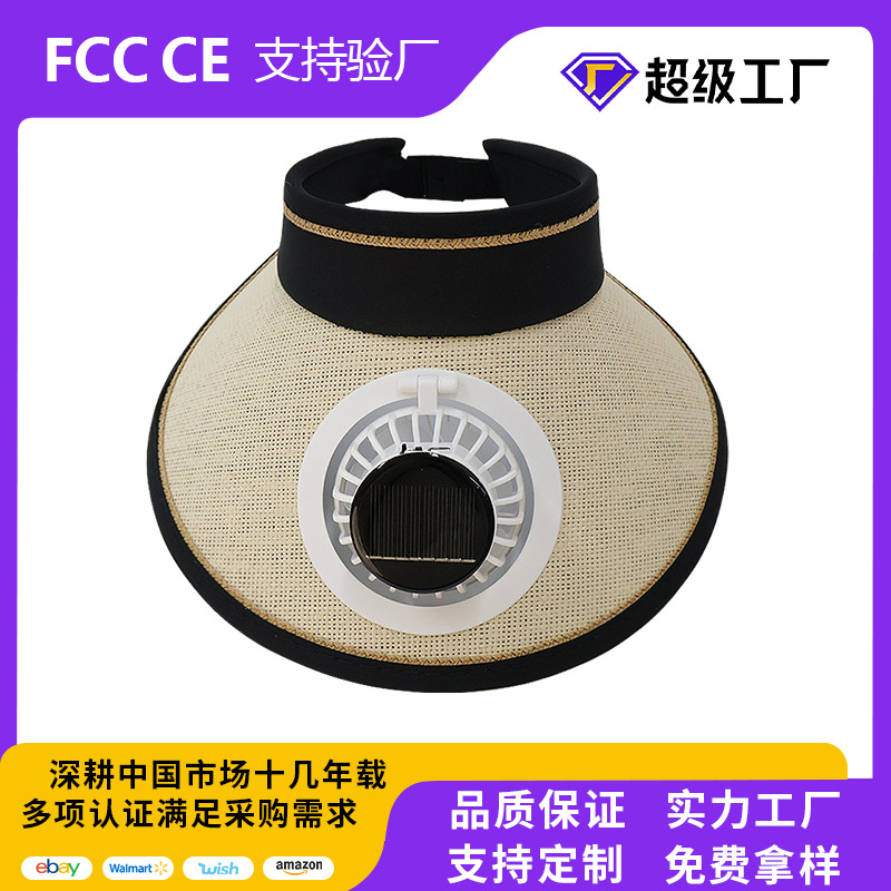 Sun Hat Wide Brim - Summer sun-protection solar sun hat, USB