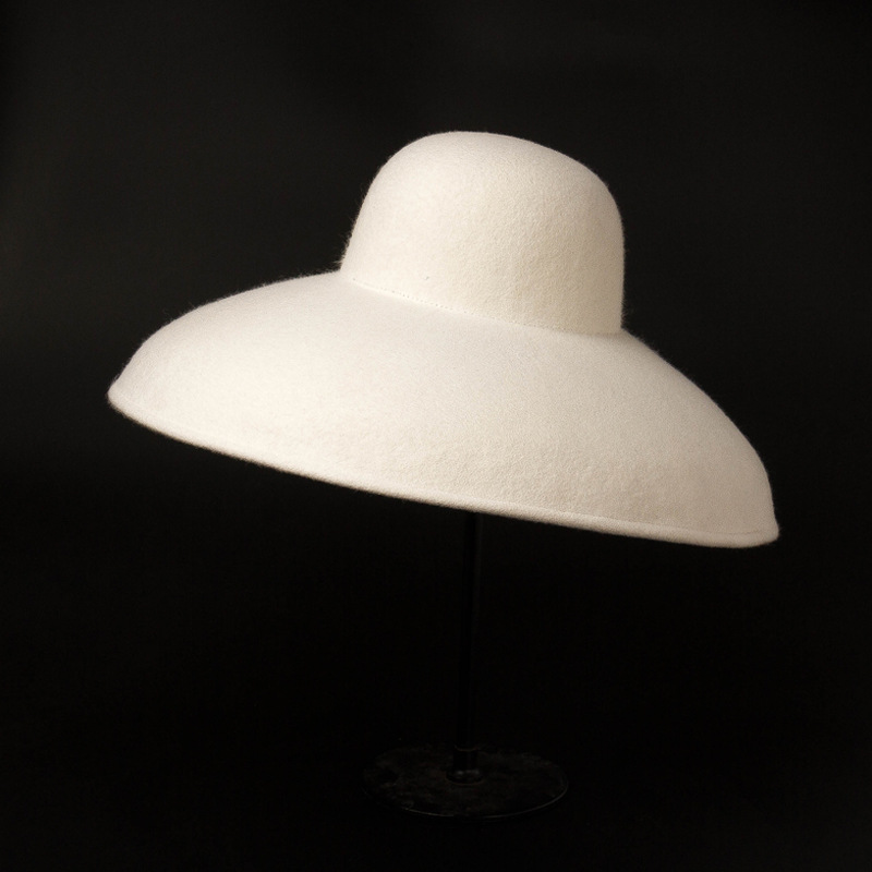 Classical Big Wide Brim Wool F - Fedora Hat Wool avaliação e preço
