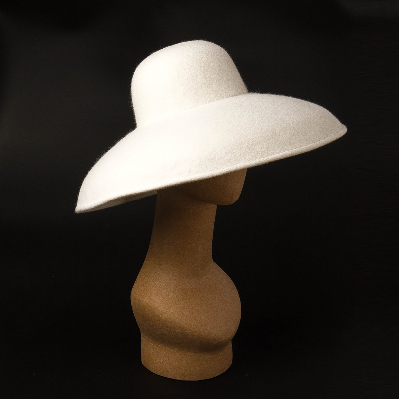 Classical Big Wide Brim Wool F - Fedora Hat Wool avaliação e preço