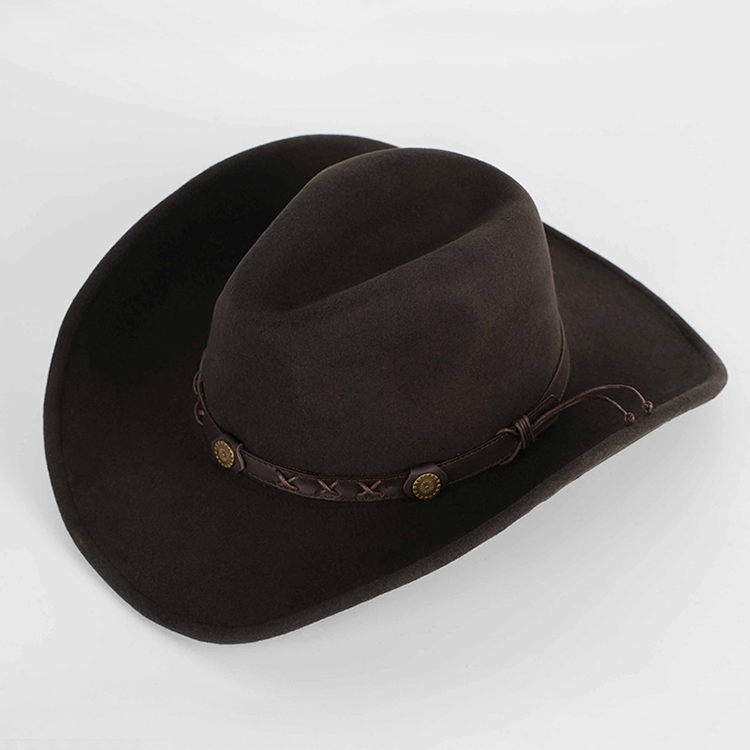 X4007  100% Wool Cowboy Hat Wa - Fedora Hat Wool avaliação e preço
