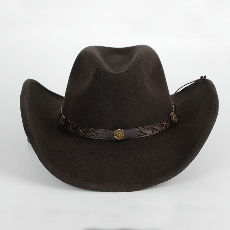 X4007  100% Wool Cowboy Hat Wa - Fedora Hat Wool avaliação e preço