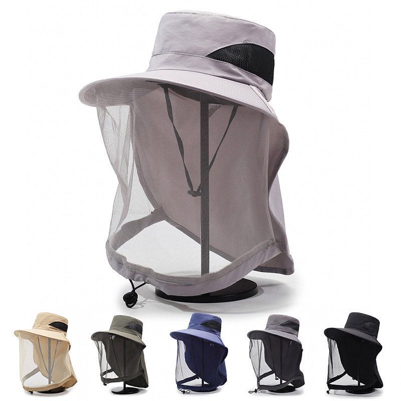 Mesh Sun Hat with Neckband and - Sun Hat Wide Brim avaliação e preço