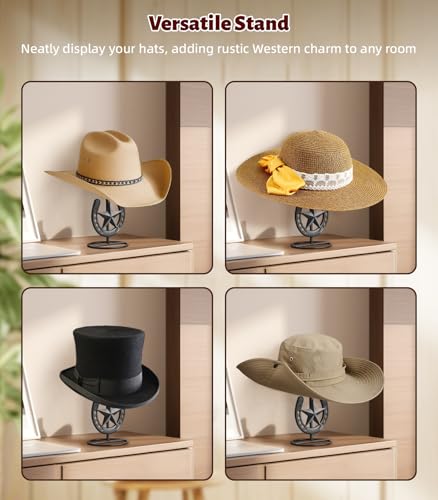 Western Horseshoe Star Hat Sta - Cowboy Hat Straw avaliação e preço