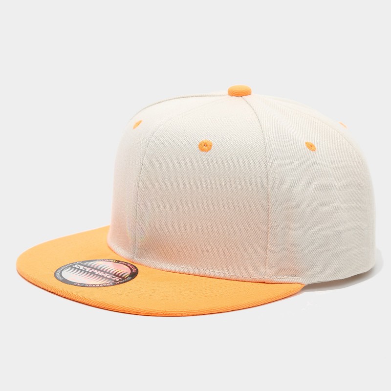 Two-Tone Color-Blocking Hip-Ho - Snapback Hat Flat avaliação e preço