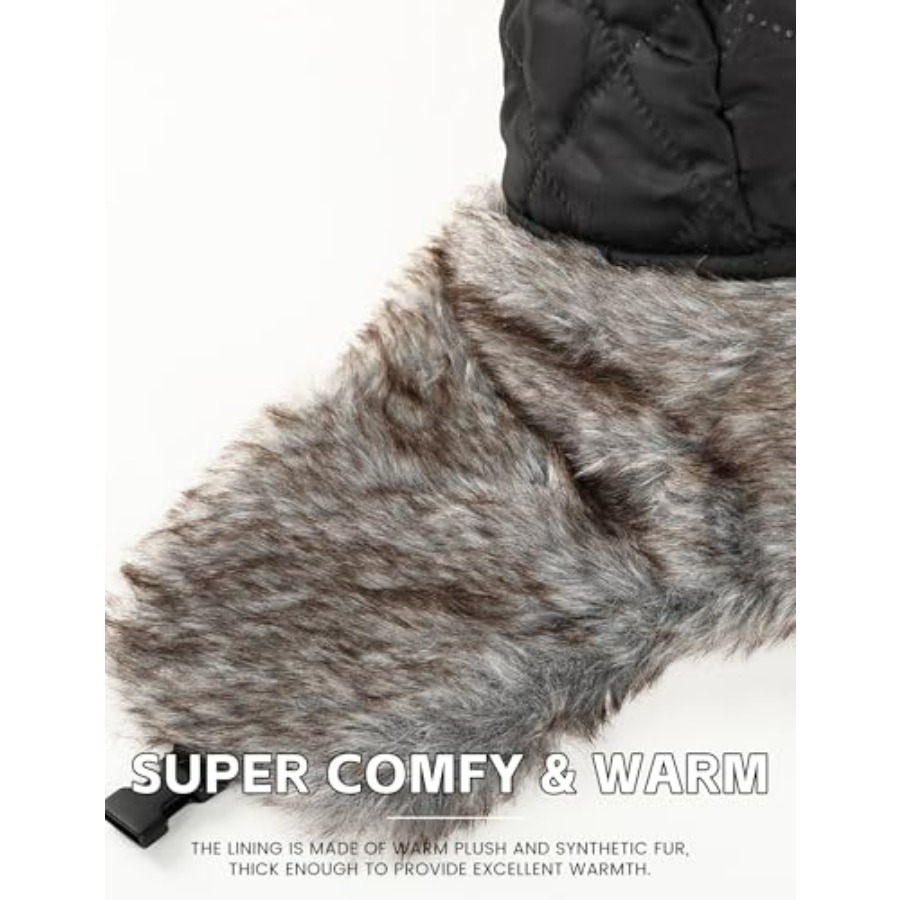 Buauty Fur Trapper Hat for Men - Trapper Hat Ear Flap avaliação e preço