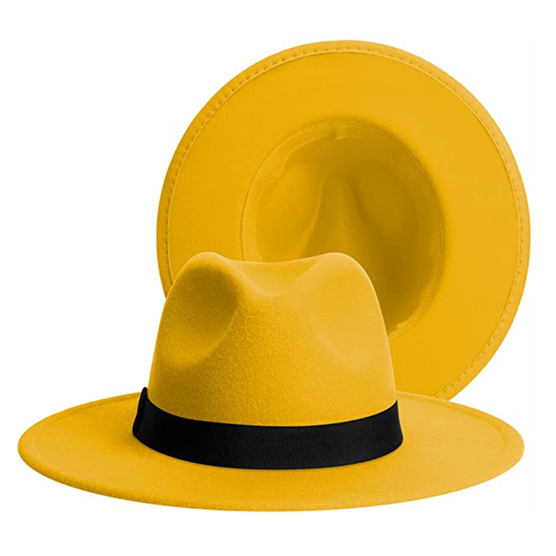 Women Winter Classic Patchwork - Fedora Hat Wool avaliação e preço