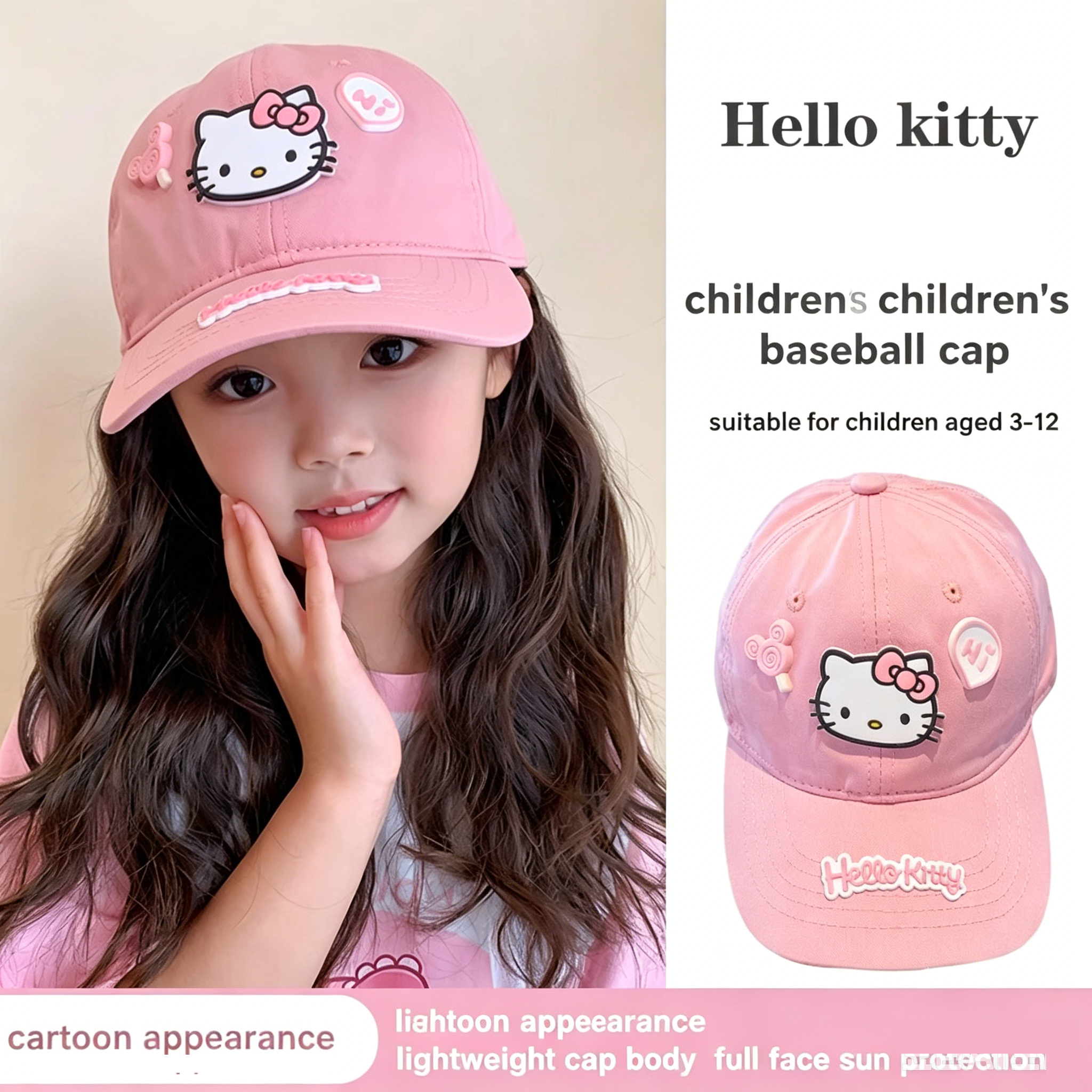 Hello Kitty Baseball Cap for T - Sun Hat Wide Brim avaliação e preço