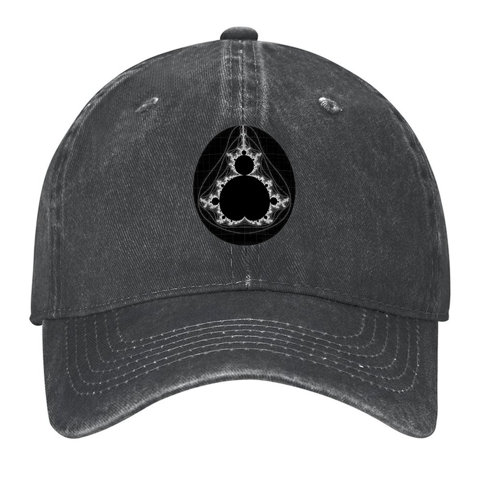White - Linear Mandelbrot Base - Golf Cap Dad avaliação e preço