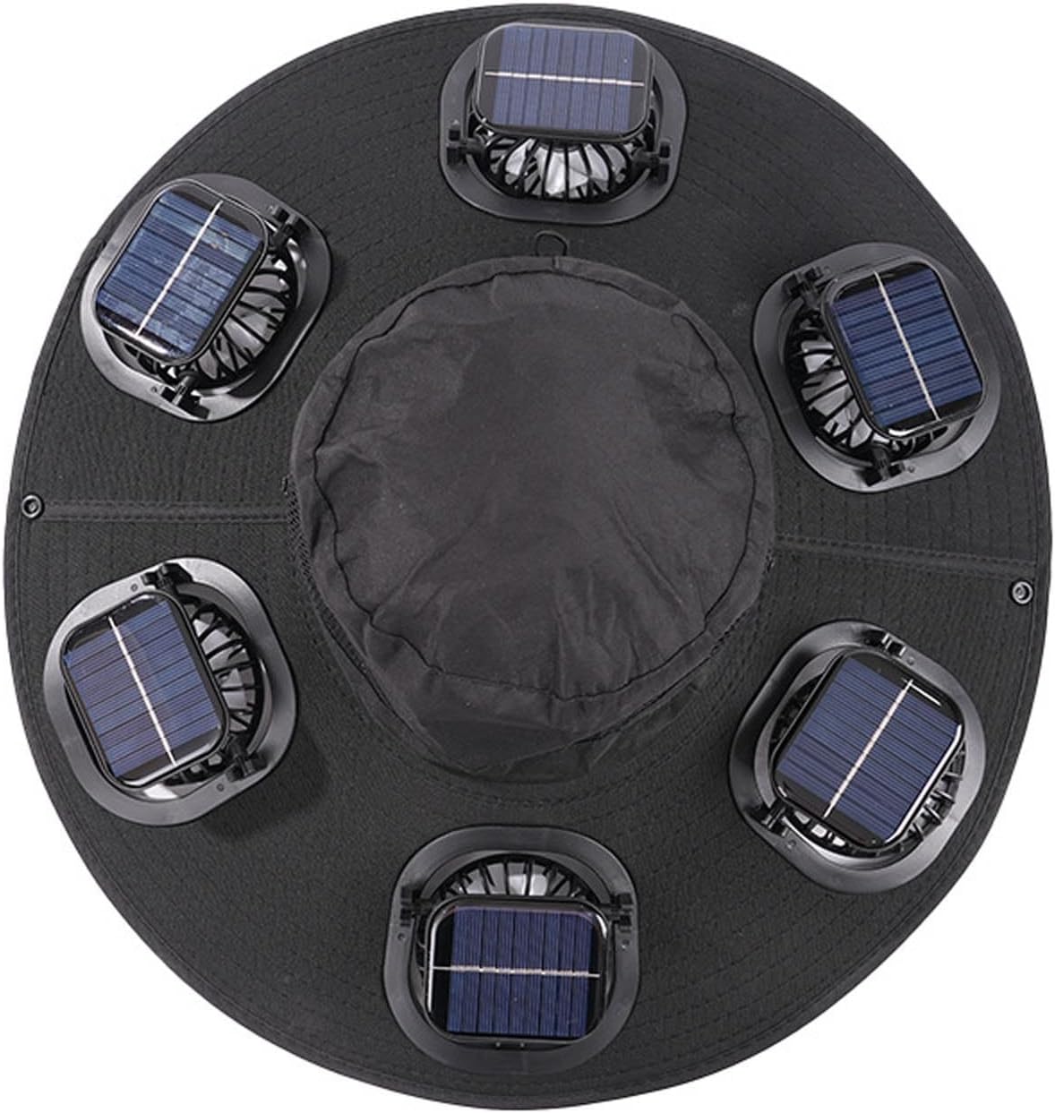 Hot 6 Fans Solar Fan Hat Breat - Visor Sun Hat avaliação e preço