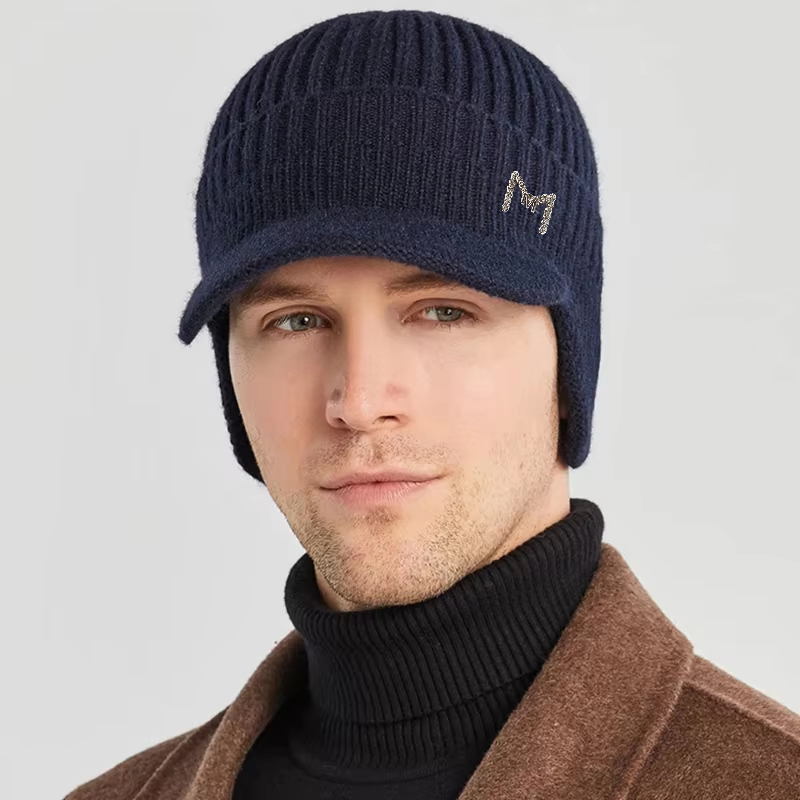 Winter Warm Knitted Beanie wit - Winter Trapper Hat avaliação e preço