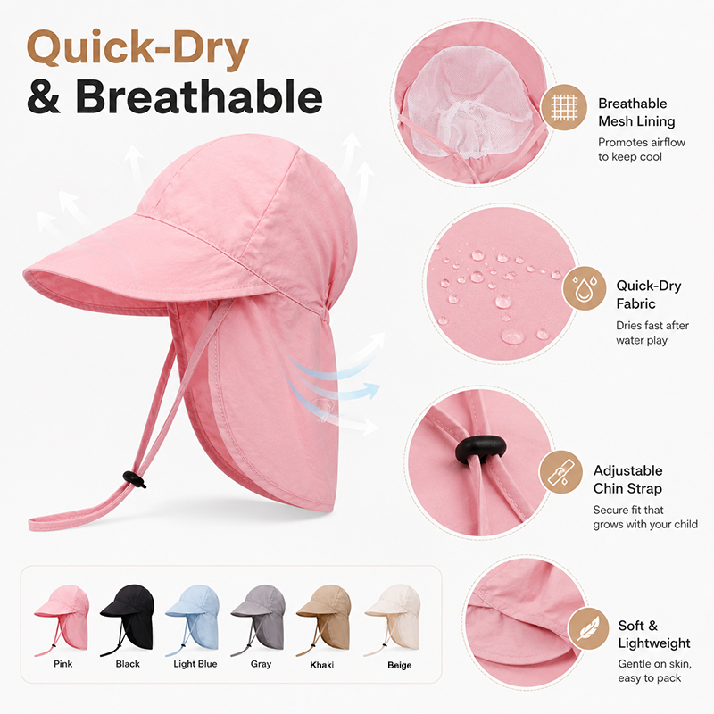 Quick Dry Baby Hats Summer Thi - Running Cap Lightweight avaliação e preço