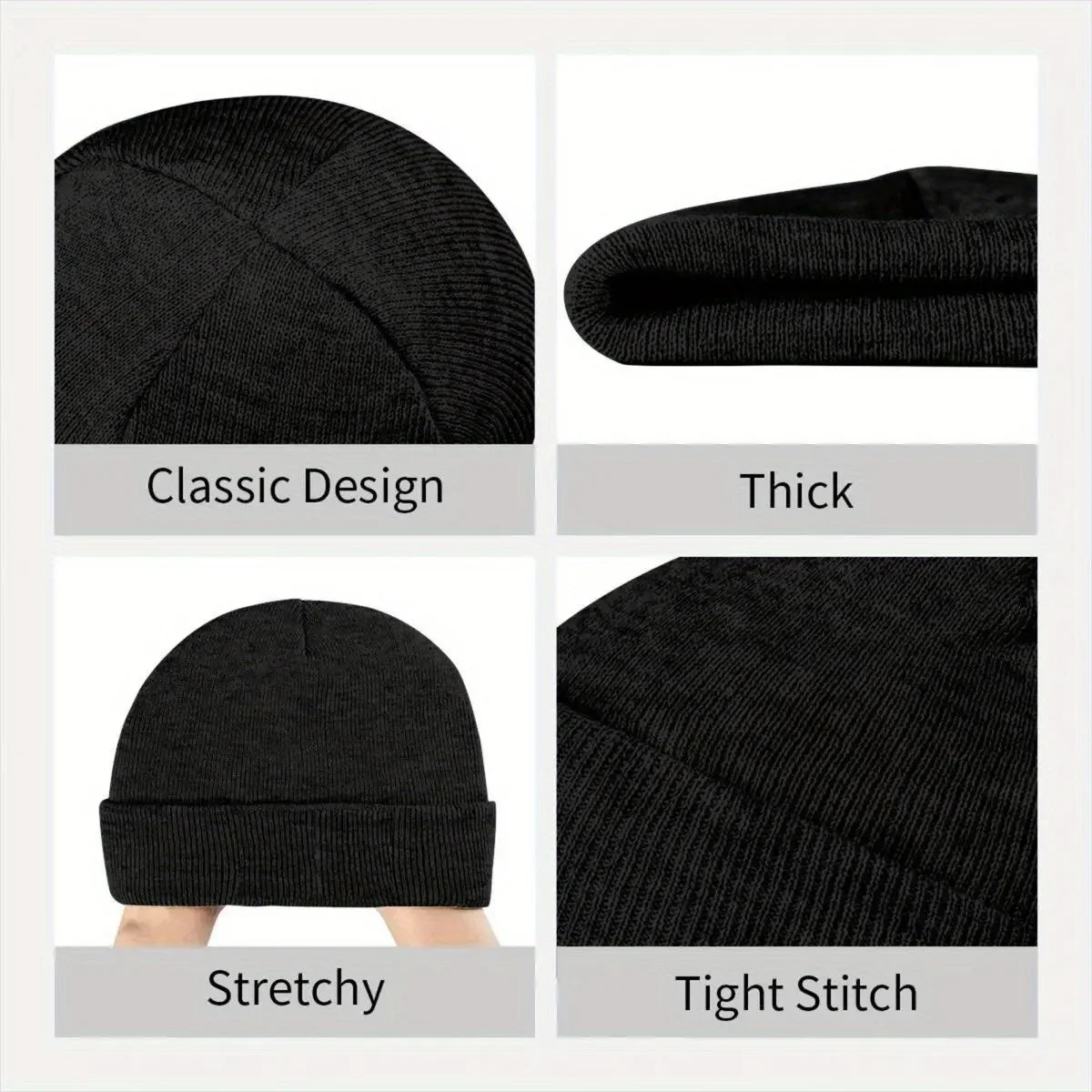 2026 New Unisex Rib Knit Cuffe - Beanie Cuffed Knit avaliação e preço
