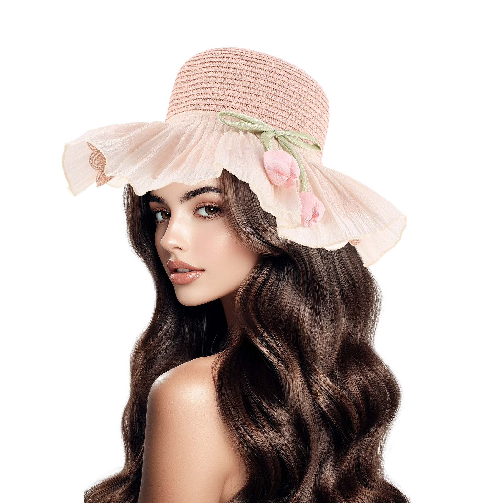 Girl Summer Straw Sun Hat Brea - Sun Hat Wide Brim avaliação e preço