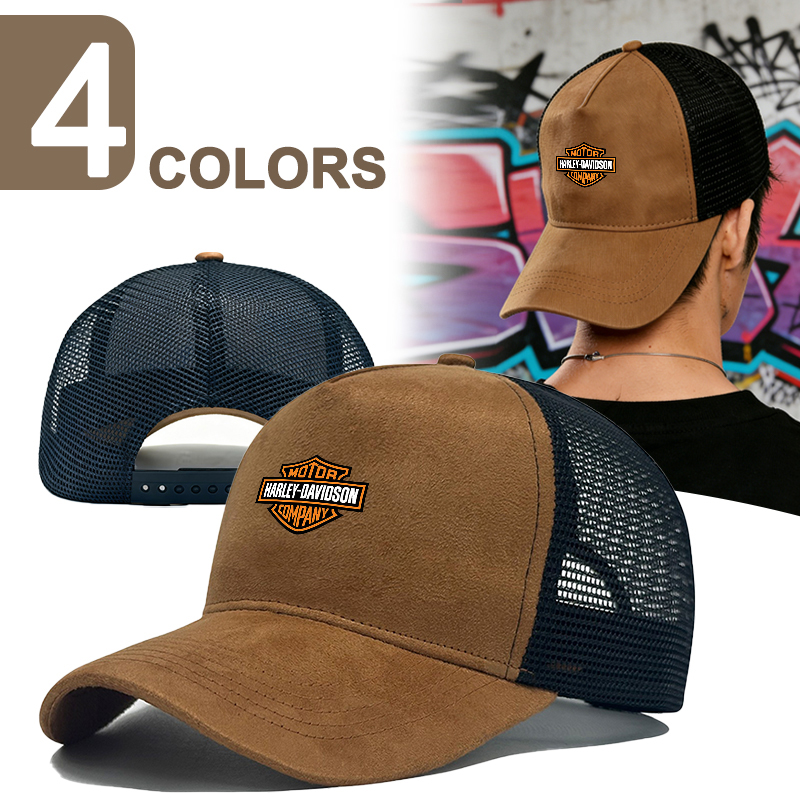 Suede Mesh Baseball Cap Men Ca - Trucker Cap Mesh avaliação e preço