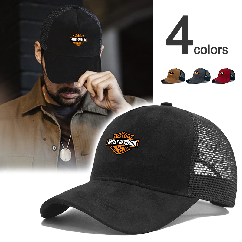 Suede Mesh Baseball Cap Men Ca - Trucker Cap Mesh avaliação e preço