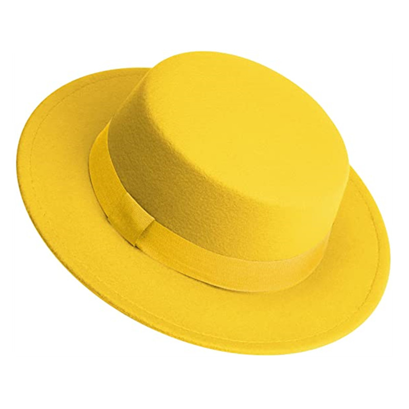 Men Women White Fedora Hat Fla - Fedora Hat Wool avaliação e preço