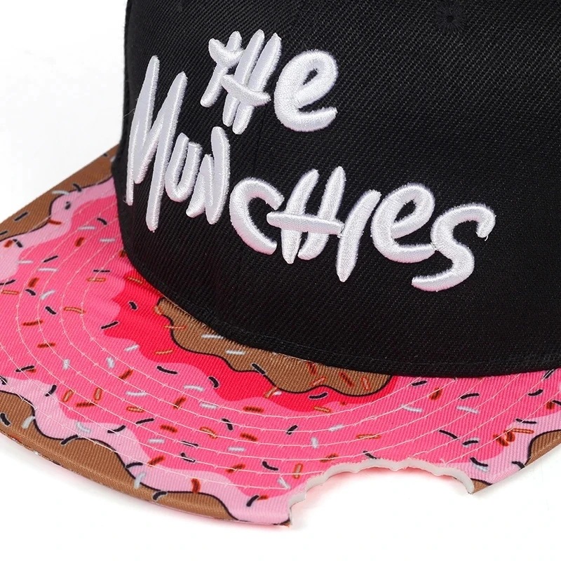 Cute Donut Drip Brim Snapback  - Snapback Hat Flat avaliação e preço