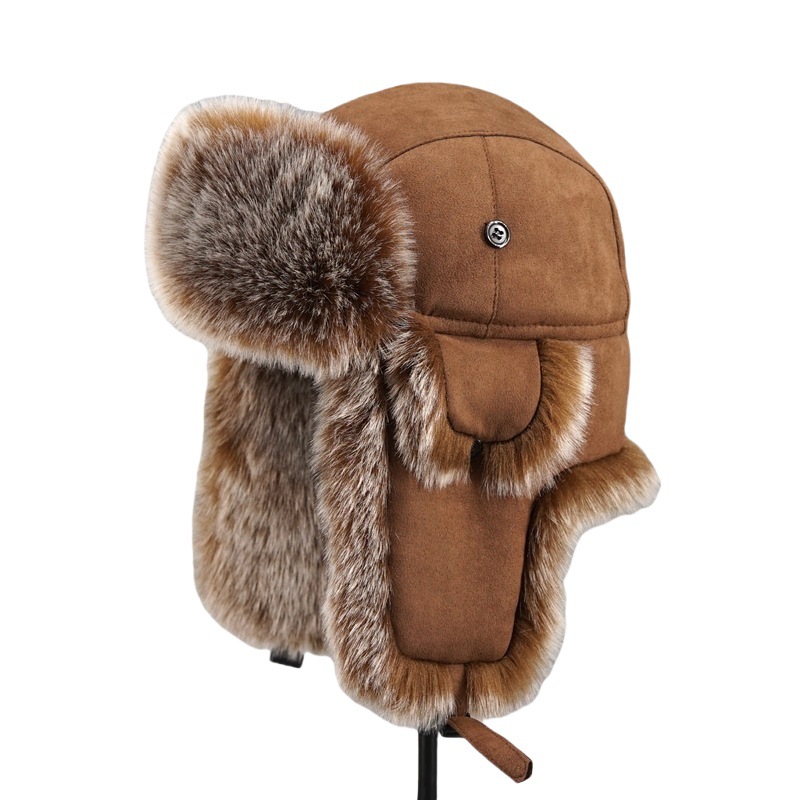 Men's Winter Imitation Fur Tra - Trapper Hat Ear Flap avaliação e preço