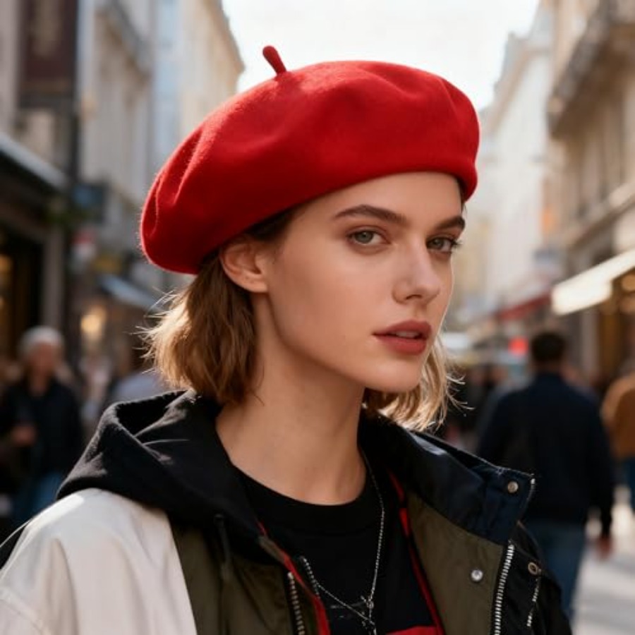Women Beret Classic French Hat - Beret French Wool avaliação e preço