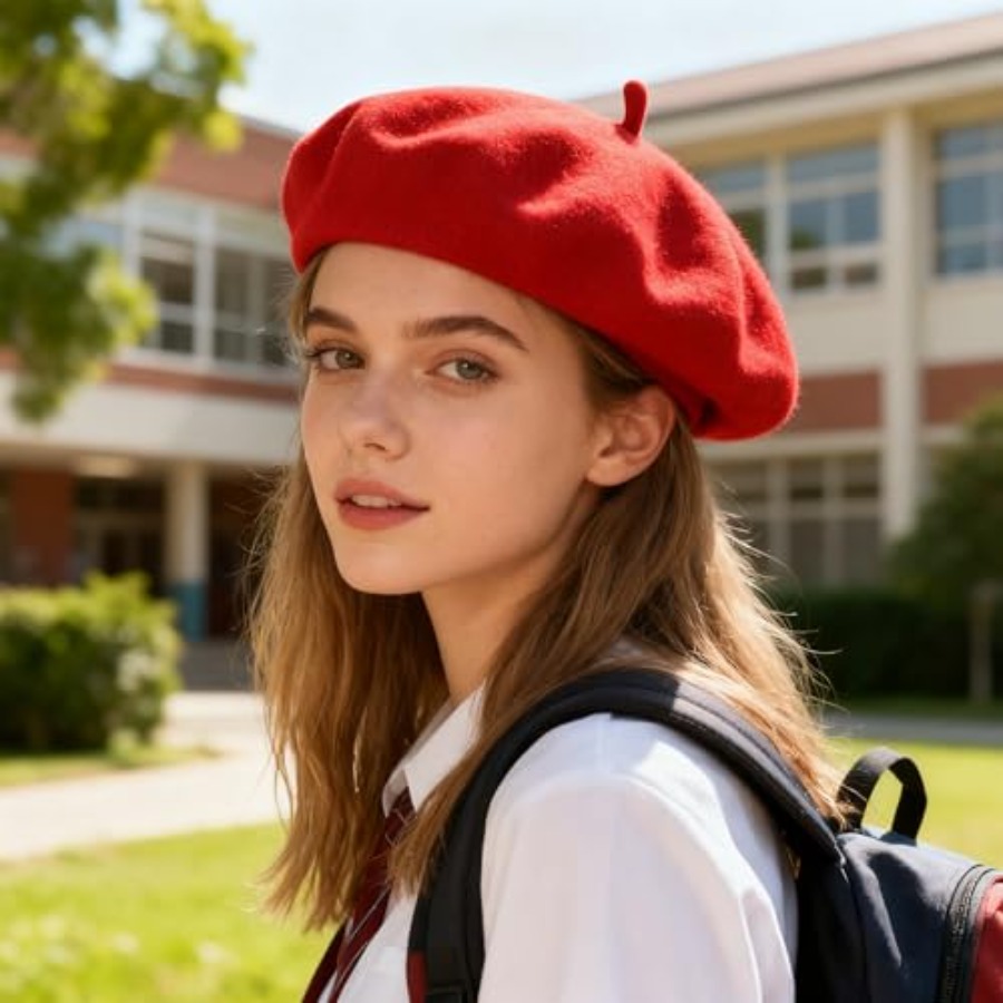 Women Beret Classic French Hat - Beret French Wool avaliação e preço