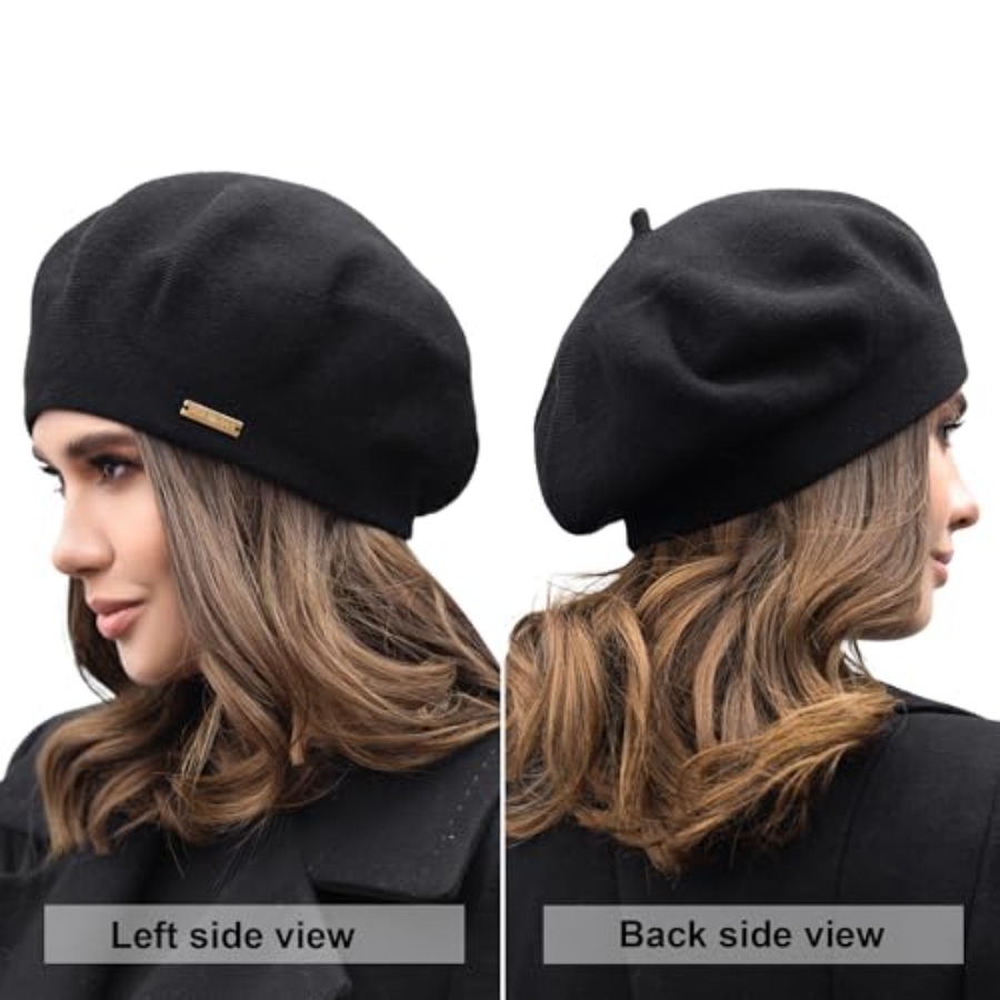 Beret - Warm Lined Wool Angora - Beret French Wool avaliação e preço