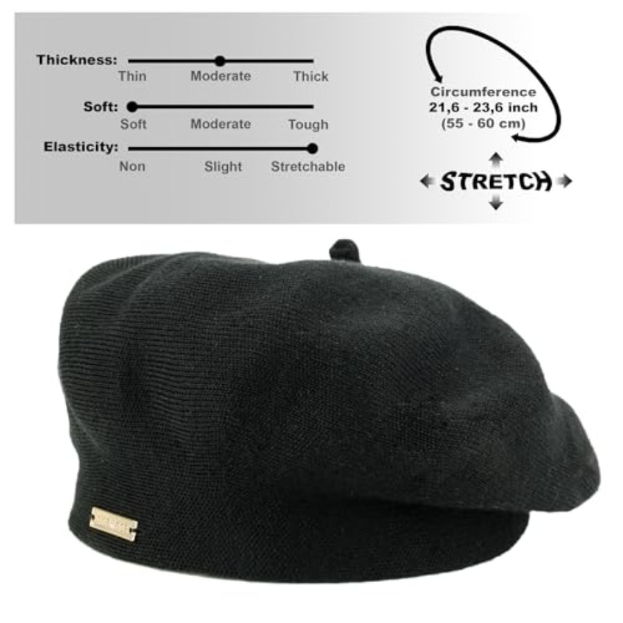 Beret - Warm Lined Wool Angora - Beret French Wool avaliação e preço