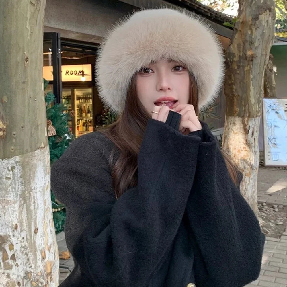 Furry Hats For Women, Autumn/W - Winter Trapper Hat avaliação e preço