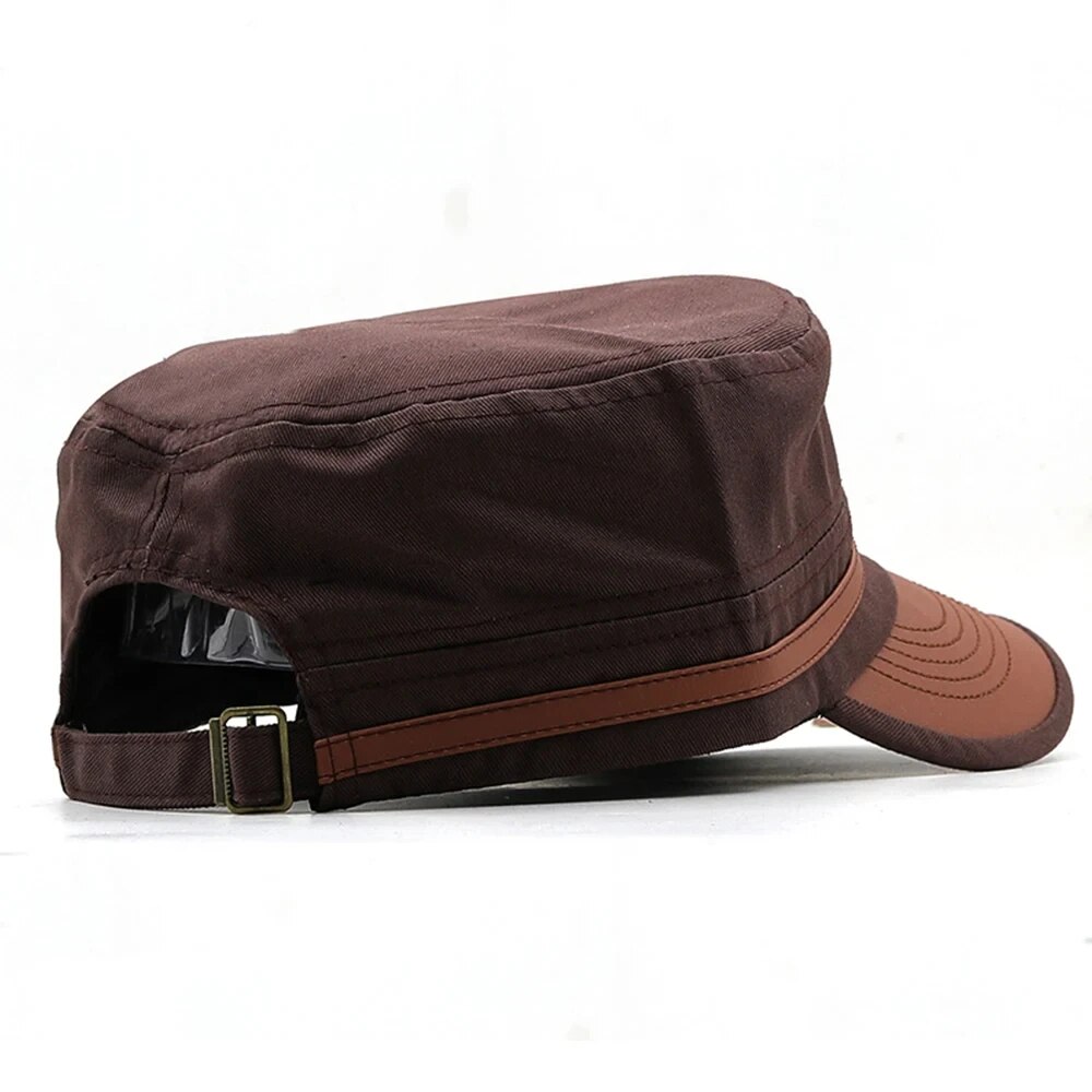 Casual Cadet Hat Man Flat Top  - Dad Hat Cotton avaliação e preço