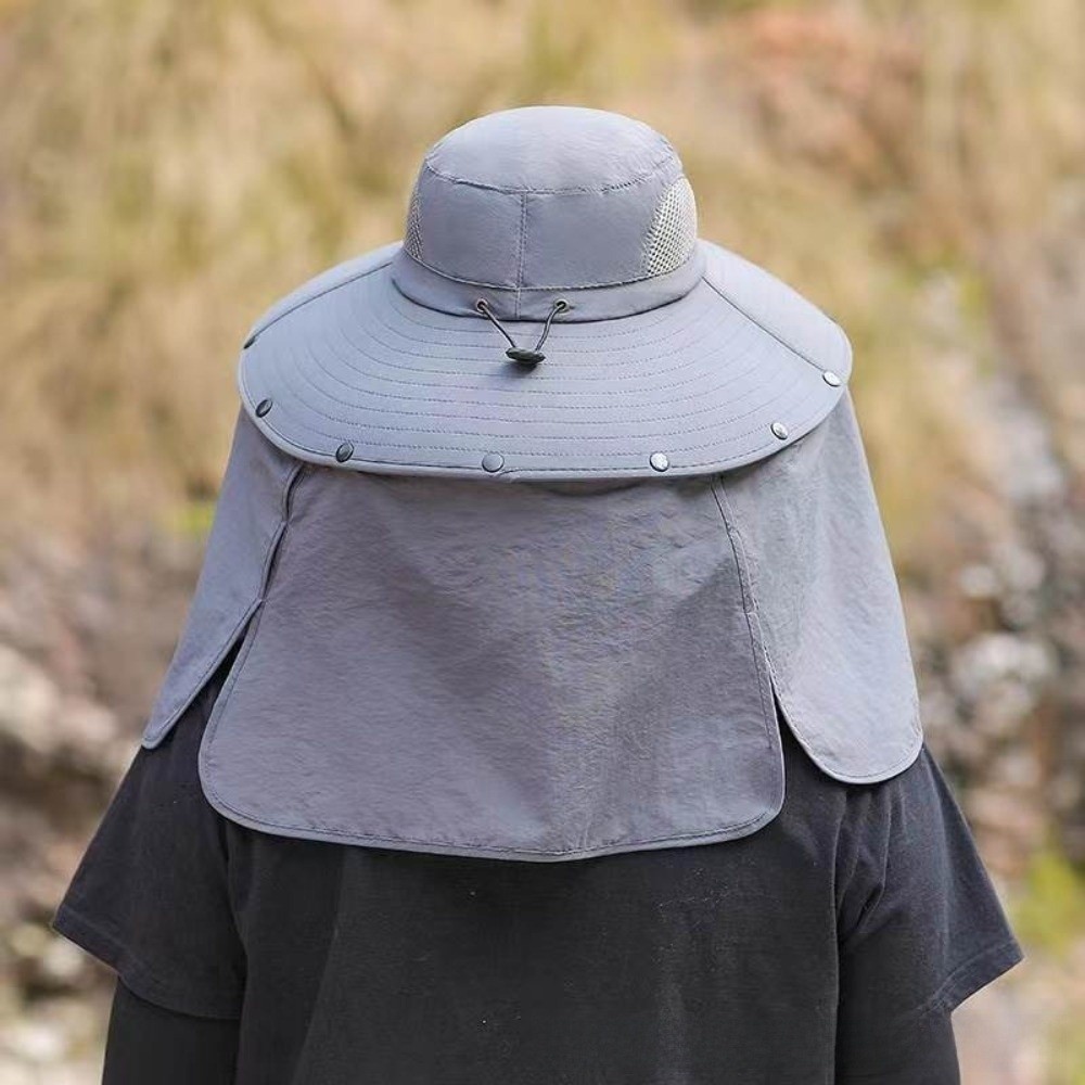 Removable Cloth Men Sun Hat Bi - Visor Sun Hat avaliação e preço