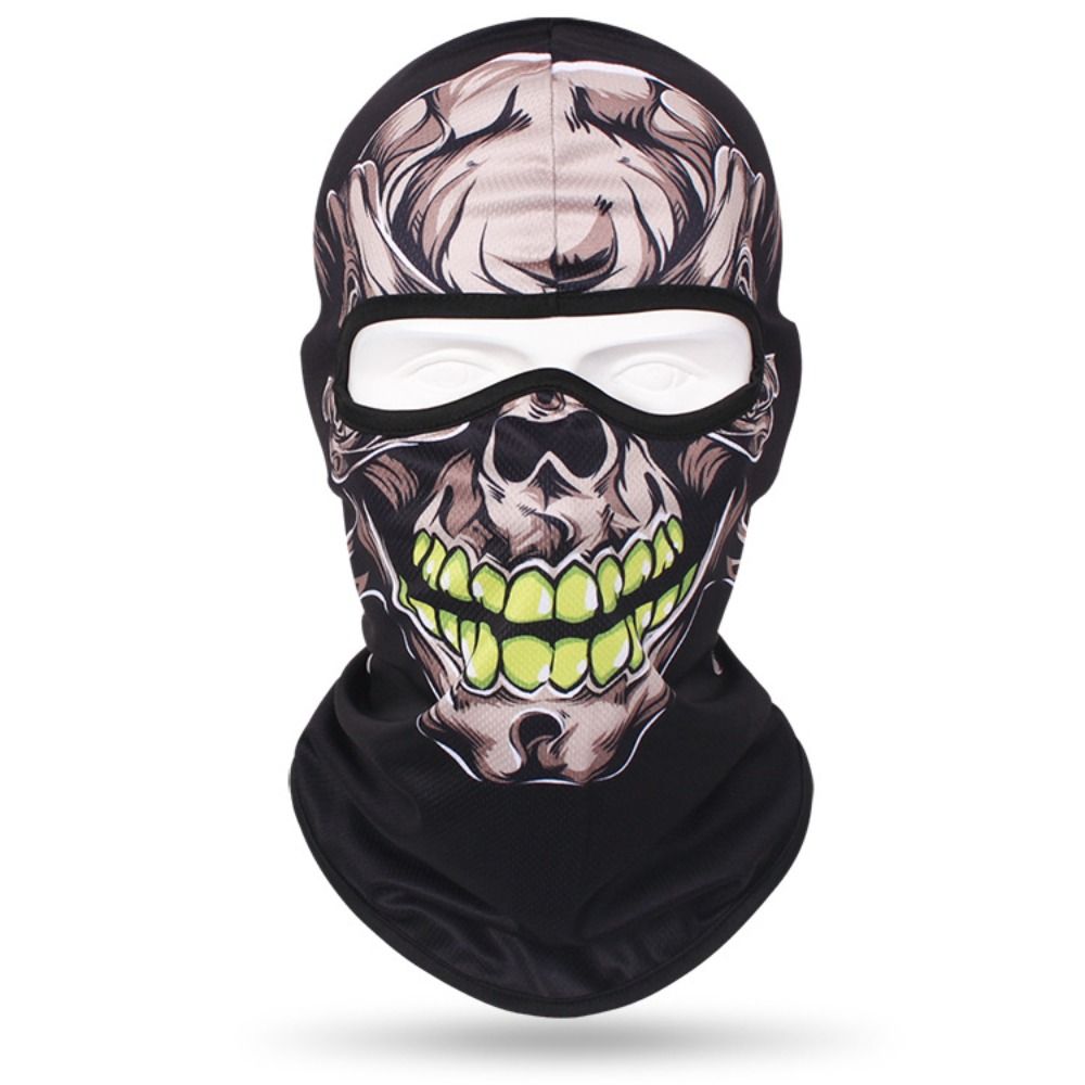 Skull Print Headgear Cap Sunsc - Skull Cap Helmet Liner avaliação e preço