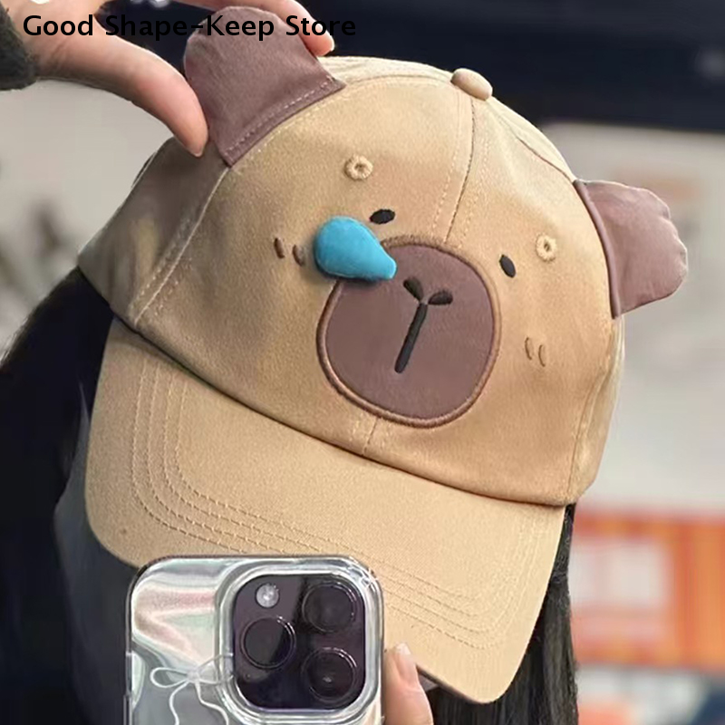 Capybara Embroidery Couple Bas - Golf Cap Dad avaliação e preço