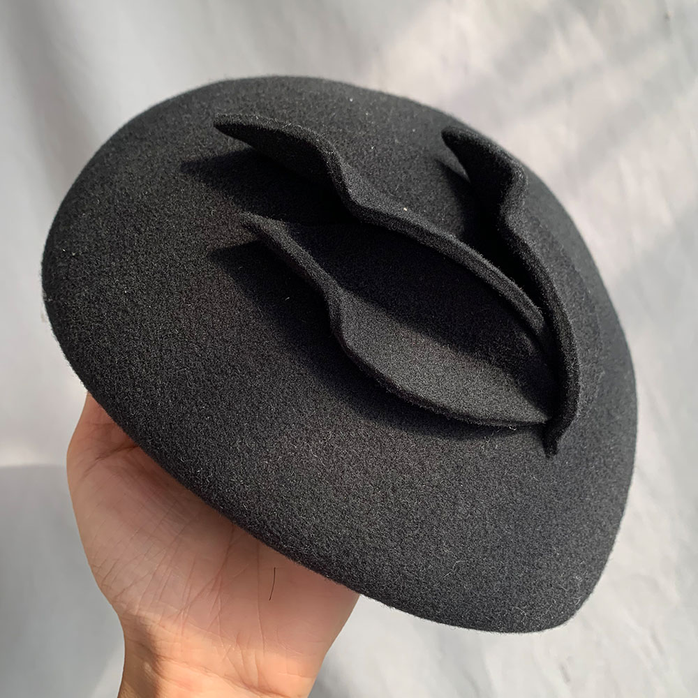 French Style Fascinator Hats T - Beret French Wool avaliação e preço