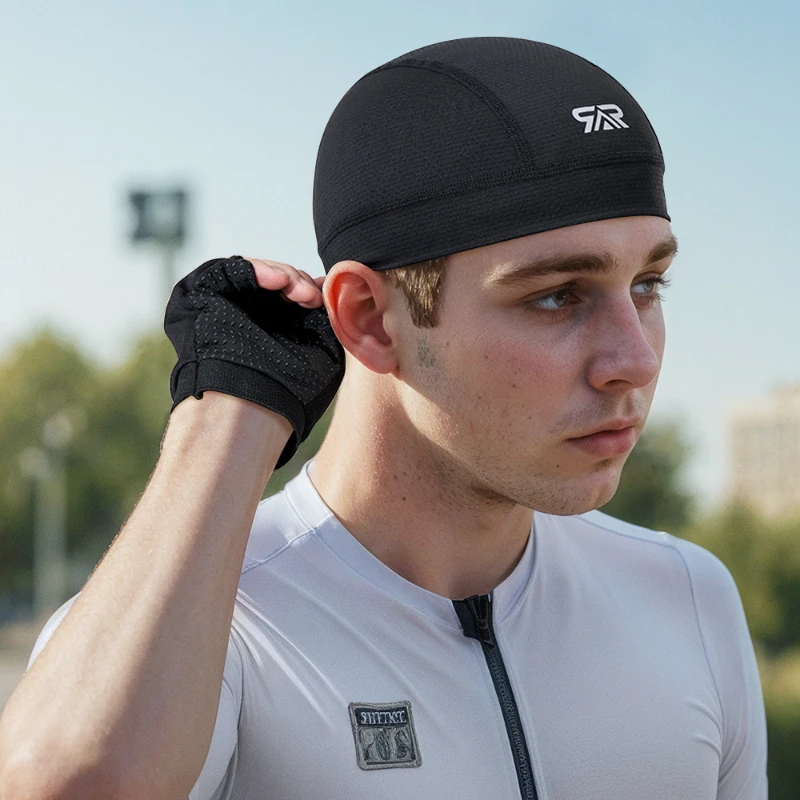 New Men's Cooling Skull Cap fo - Skull Cap Helmet Liner avaliação e preço