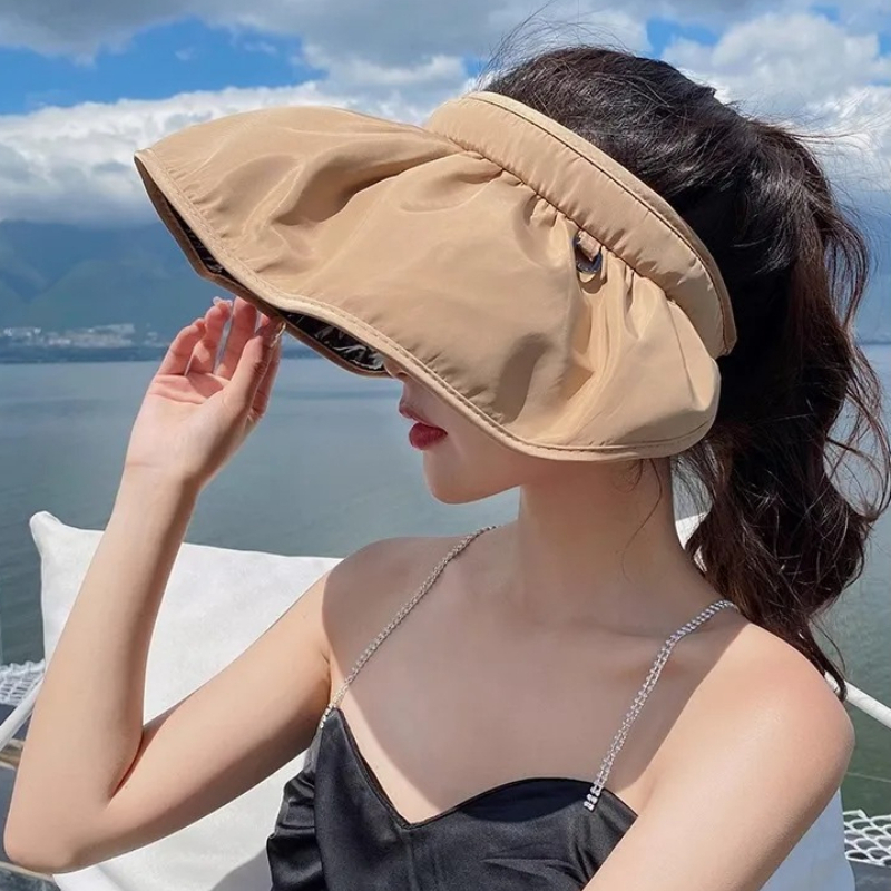 UPF50+ Foldable Headband Sun V - Visor Sun Hat avaliação e preço