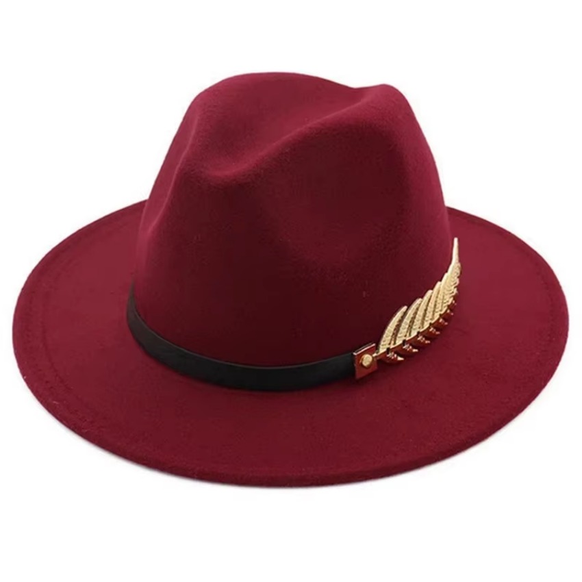 1 Pcs New Fashion Unisex Men W - Fedora Hat Wool avaliação e preço