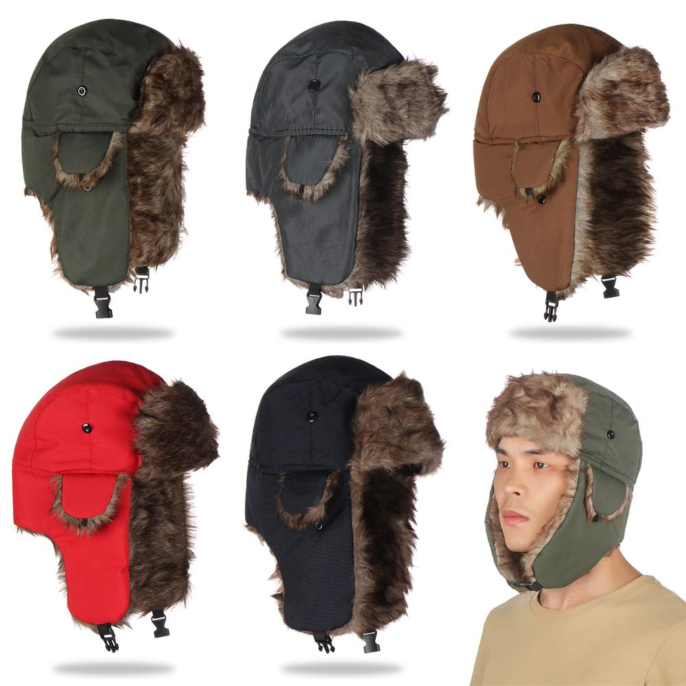 Men Women Fur Trapper Ski Hat  - Winter Trapper Hat avaliação e preço