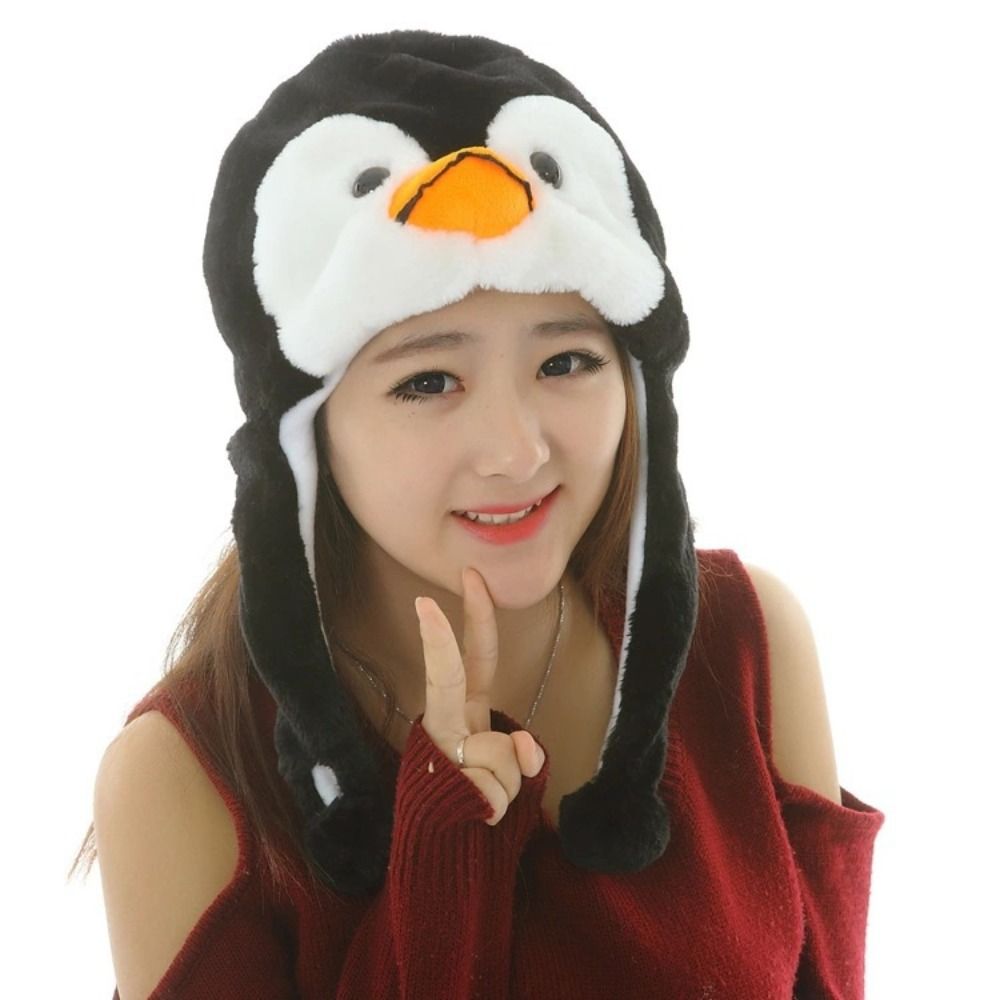 Cartoon Plush Moving Hat Anima - Winter Trapper Hat avaliação e preço