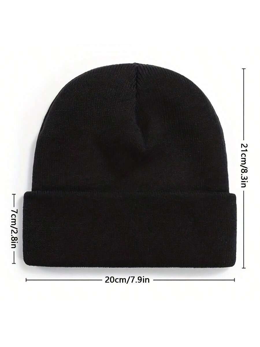 Soft Warm Knit Beanie Hat For  - Beanie Cuffed Knit avaliação e preço